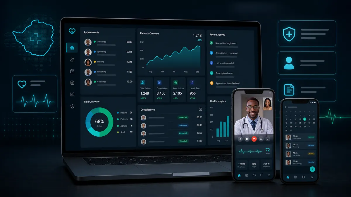 Kiosk+ dashboard on laptop and phone